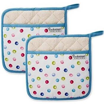 Cozy Kitchen Spotted Dot Pot Holders (Set of 2)