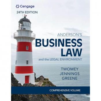 Mindtap Course List Ser.: Anderson's Business Law and the Legal Environment -...