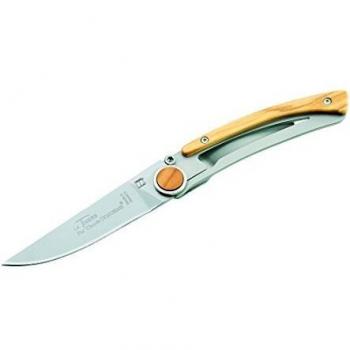 Claude Dozorme Manche Olivier Liner Lock Pocket Knife Le Thiers