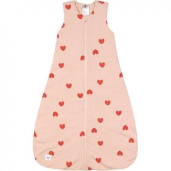 LÄSSIG Baby Schlafsack Herz 2.5 TOG rosa Unisex Größe 86