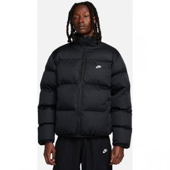 Nike Men's 3XL Black Down Parka with High Collar
