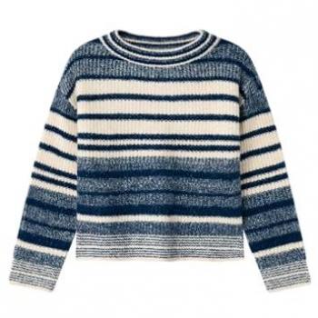 Maglione glitterato a righe