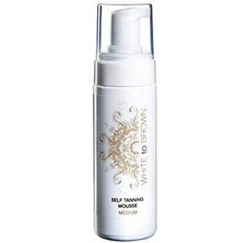 WHITE to BROWN Self Tanning Mousse with Application Mitt
