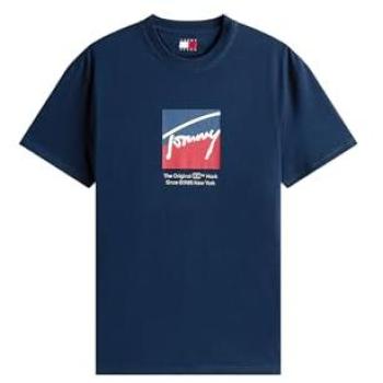 Tommy Hilfiger T-shirt bleu marine M – Édition logo