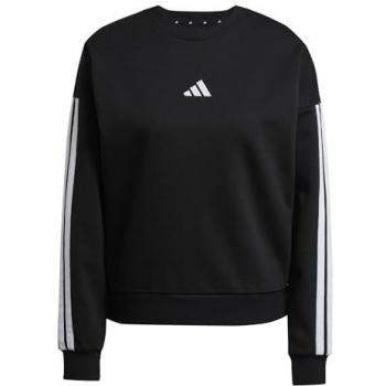 Adidas W 3S FL SWT Sweatshirt für Damen, Schwarz/Weiß, Größe XL