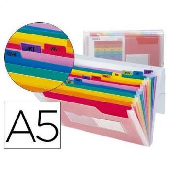 Carpeta Clasificador Fuelle A5 Beautone Pp Spectrafile