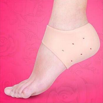 Frauen Silikon Fersenstützen für Plantarfasziitis mit feuchtigkeitsspendendem Effekt