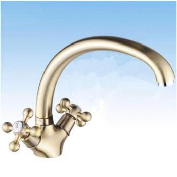 Rubinetto A Croce Per Lavello Cucina Bronzo Bronzato