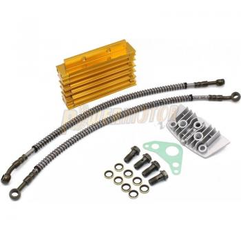 CNC Aluminum Radiator Oil Cooler for Dirt Bikes and ATVs 50CC-110CC