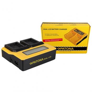 Chargeur dual LCD USB PATONA compatible Fuji NP-W126