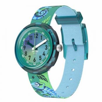 Flick Flak Camo Friends FPNP161 Green Timepiece