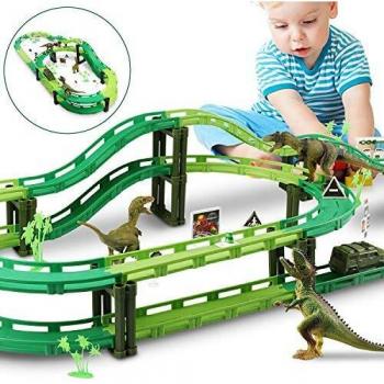 WOSTOO Dinosaurios Pistas Flexibles