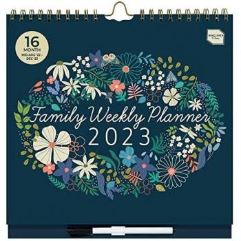 Calendar Family Planner with Lists, Pocket & Stickers