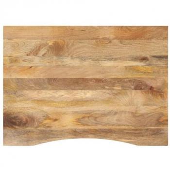 Solid Wood Curved Desk Top 100x80x2.5 cm Rough Mango vidaXL