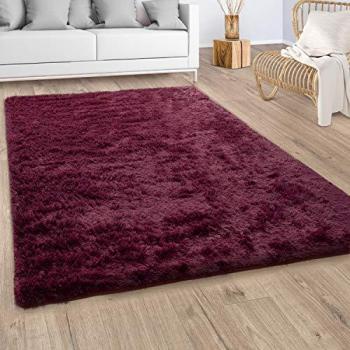 Tapis Doux Rond Violet 200 cm