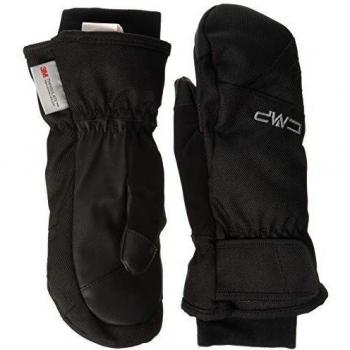 Cmp Youth Black Gloves 10-12 Years