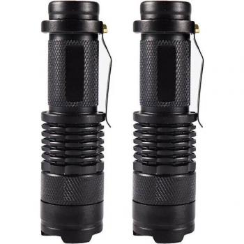 Portable Mini Flashlight with Zoom Function for Cycling and Camping