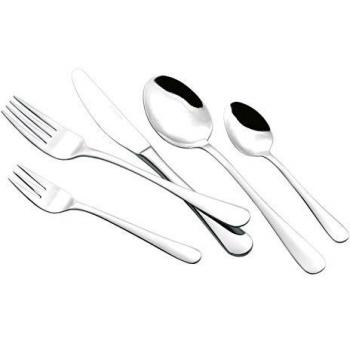 Esmeyer Sylvia Edelstahlbesteck‑Set 24 Stück – poliert, Sichtfenster-Geschenkbox, 24 × 14 × 4,6 cm