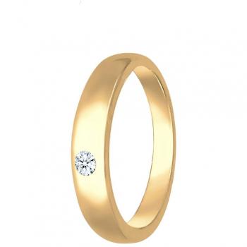 Elli Kinder Anhänger Taufring mit Diamant (0.01 ct.) in 585 Gelbgold