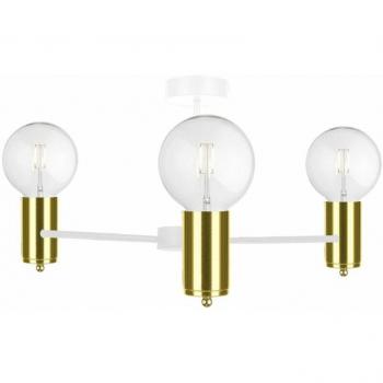 Soffitto Arde 1715: Multi‑Arma 60 cm, Oro e Bianco, 3×E27