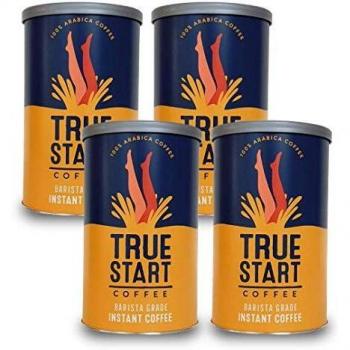 100% Colombian Arabica Coffee, TrueStart Barista Grade Instant, 4 x 100g