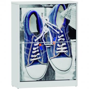 Zapatero de Madera con 2 Trampones, 24.2x60x82 cm