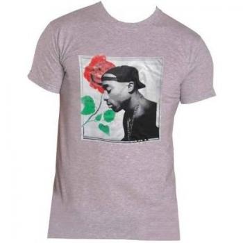 Tupac Shakur Rosen T-Shirt für Herren und Damen