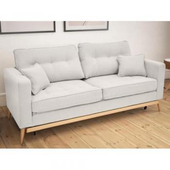 Kenza 3-Sitzer Schlafsofa in cremefarbener Ausführung von Vente-Unique