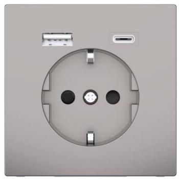 Sistema di Design Metallic Merten 6050 USB
