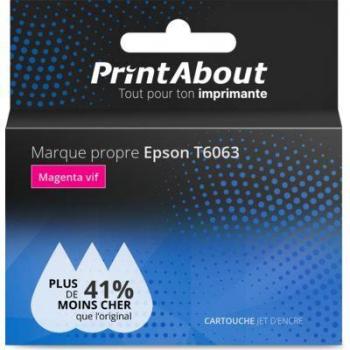 Cartouche PrintAbout Ultra‑Capacité Magenta – Epson T6063