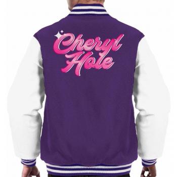 Cheryl Hole Sparkle UK Drag Race Men’s Sporty Purple-White Varsity Jacket