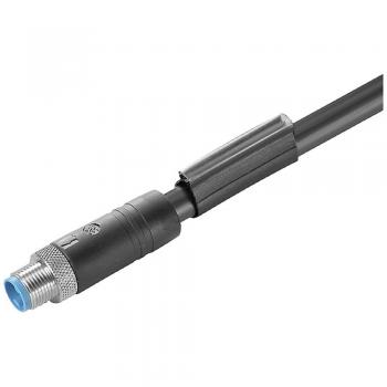 Connettore M12 confezionato 3.00 m 4 poli + PE