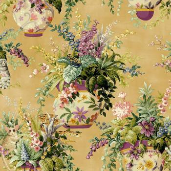 Vase Florale Holden Ocre – Papier Peint