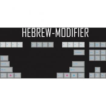 Kprepublic Hebrew Root PBT Keycap Blue Cyan for 87 104