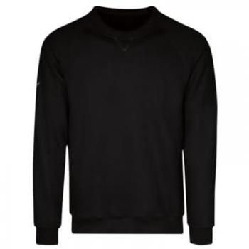 TRIGEMA Damen Sweatshirt, 70% Baumwolle, 30% Polyester, schwarz, Gr. M