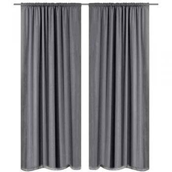 Tende Oscuranti Dual Layer 140x175 grigio – VidaXL