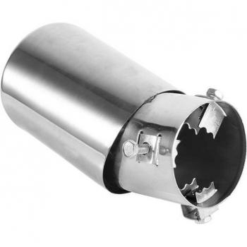 Partie d’embout de silencieux universel – Ronde, 1 unité, inox