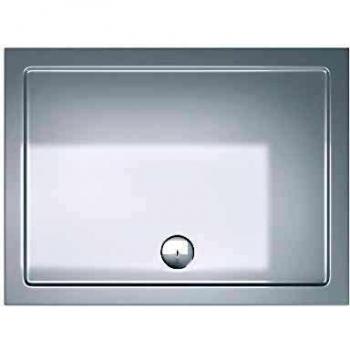 Piatto Doccia Rettangolare 80x100x4cm – Acrilico Bianco Lucido (Faro2)