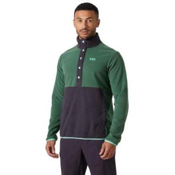Helly Hansen Daybreaker Pullover (Snap) – Dunkelblau/Grün – L (Fleece)