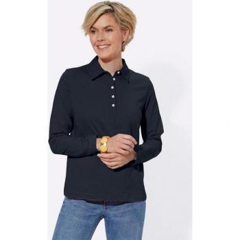 Stilvolles Langarm-Poloshirt für Damen