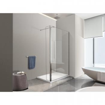 Mampara de Ducha Walk‑In Nala 200 cm H – Puerta Móvil 30 cm