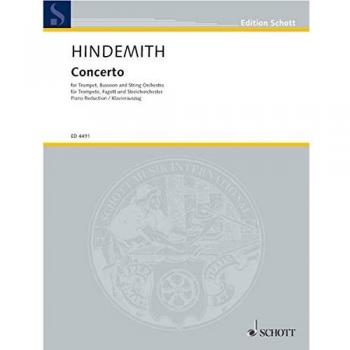 Concerto: for Trumpet, Bassoon and String Orchestra. Trompete in B, Fagott und Streichorchester. Klavierauszug mit Solostimmen.