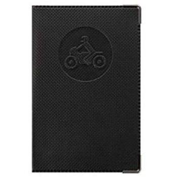 Porte-papiers Moto Maroquinerie My Color Pop – Noir/Argent – 13,8 cm (épaisseur 0,5 mm)