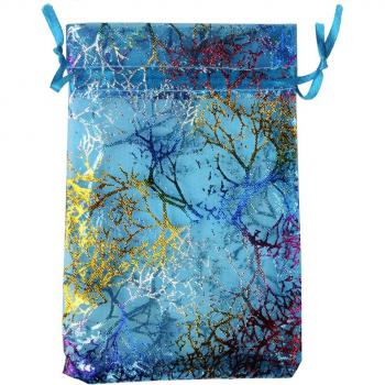 Weihnachts‑Organza-Beutel – 50 Stück, 13×18 cm