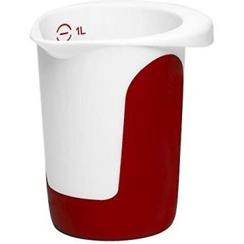 Quirltopf Emsa 508014 – 1 L – Anti‑Abrieb – Weiß/Rot – Mix & Bake