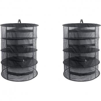 Herb Dryer Mesh Hanging Rack 2 Pack 4 Layer 2Ft
