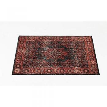 Drum n Base Vintage Persian Drum Mat Red and Black 130cm x 90cm