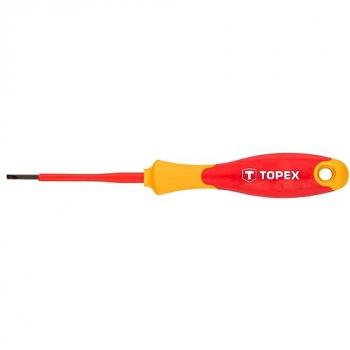 Tournevis Plat Topex 1000 V – Outil Sécurisé pour Travail Sous Tension