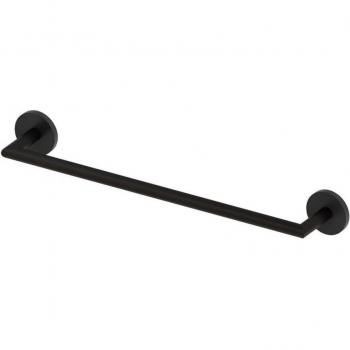 Porte-serviette noir adhésif grande taille Rimini