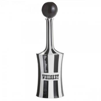 Jonathan Adler Black Glass Whiskey Decanter